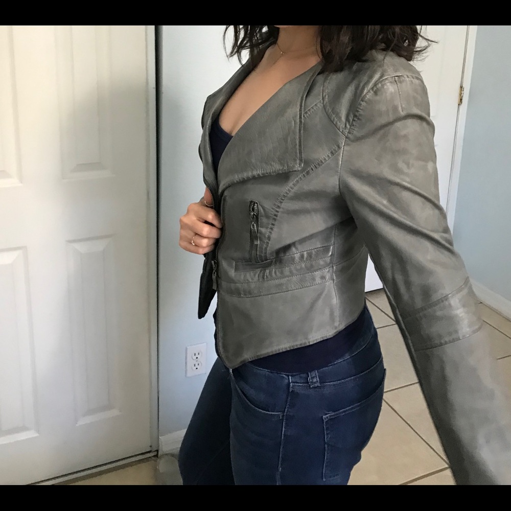 Pleather Stylish Jacket